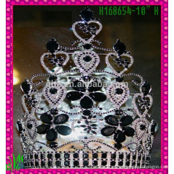 Novo design por atacado, coroa de tiara de strass por atacado